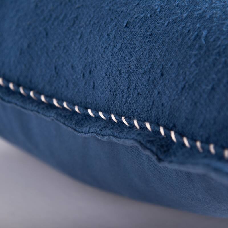 Rizzy Home Solid Throw Pillow with Whipstiched Edge