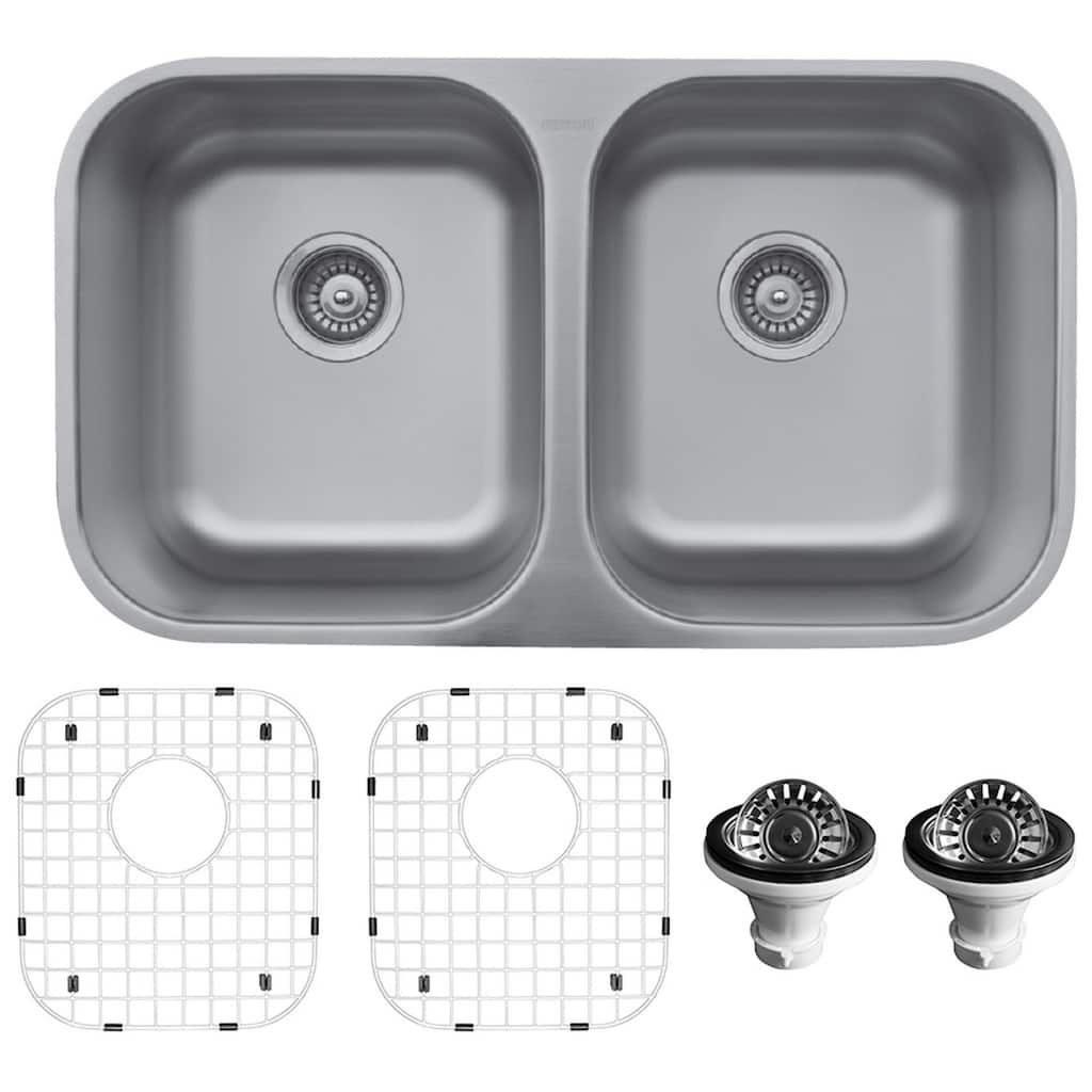 Karran USA U-5050-PK1 U Series 31-1/2" Undermount Double Basin