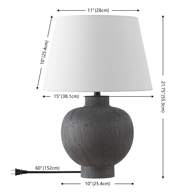 SAFAVIEH Couture Benita, 22-inch, Resin Table Lamp - 15"W x 15"D x 22"H