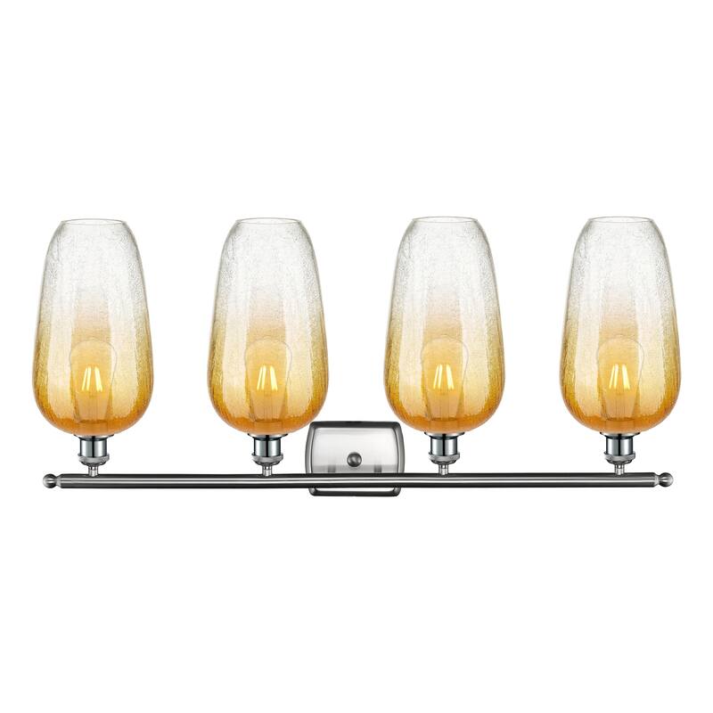 Innovations Lighting Endless Possibilities Ballston - Brookhaven Flute - 4 Light 37" Bath Vanity Light