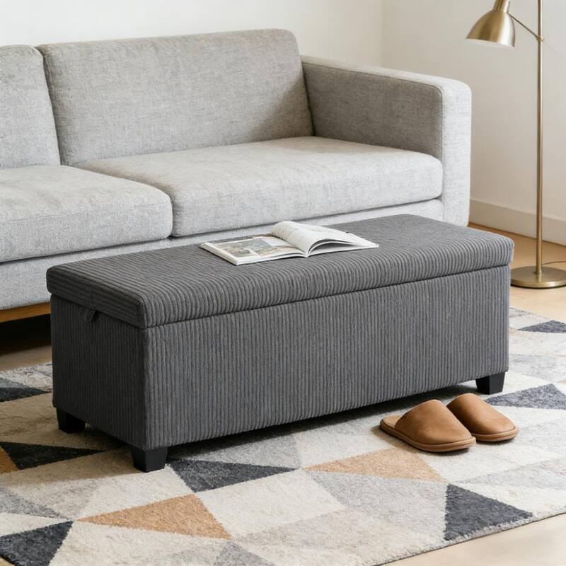 End of Bed Bench for Your Home,Ottoman Bench with Storage, Lid, Legs
