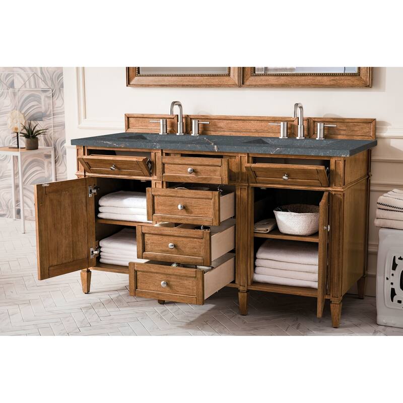James Martin Vanities 650-V60D-FPBL Brittany 60" Free Standing Double