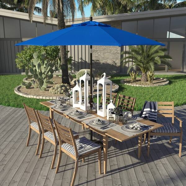 aluminum frame patio umbrella GRAND 10x13 ft Patio with Base, Acrylic Outdoor Cantilever Umbrella, 5-Year-Non-Fading Rectangular Offset Umbrella with Cover Dual wind vents add a design feature to your patio California Umbrella 9' Rd Golden