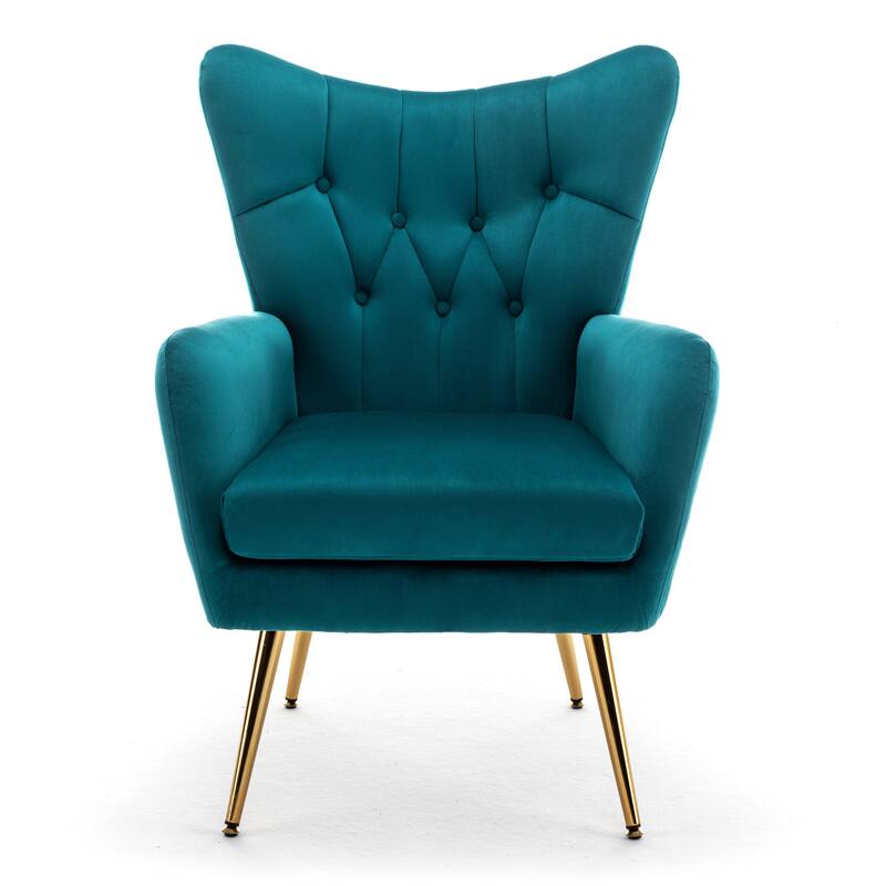 Mid Century Wingback Upholstered Accent Chair