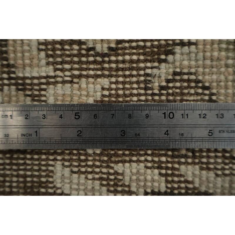 Hand Knotted Oriental 100% Wool Carpet Transitional Floral Beige & Ivories Anatolian Area Rug - 9' 1'' X 5' 7''