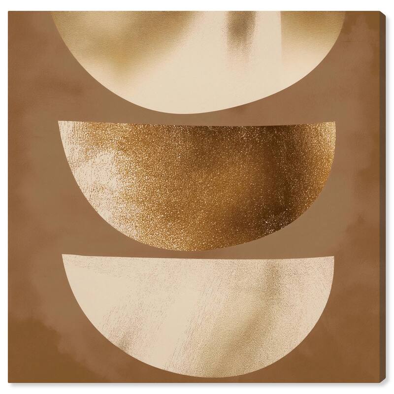 Golden Crescents I Canvas by Art Remedy, Gallery Wrapped - 40" x 40"