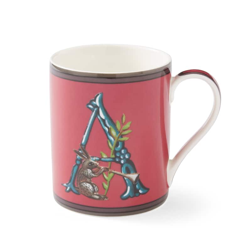 Kit Kemp for Spode for Spode Alphabet 12 Ounce Mug - A