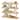 Costway Kids Bookshelf Set of 4 with Fir Wood Structure & Wavy - See Details