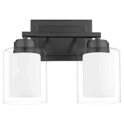 Quorum International 582-2 Fort Worth 2 Light 14" Wide Vanity Light
