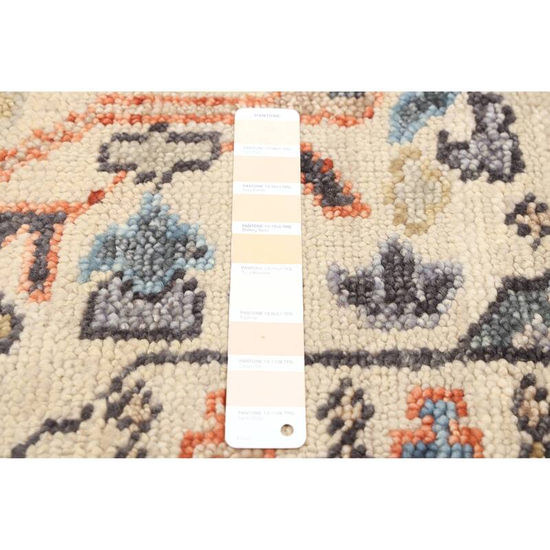 ECARPETGALLERY Hand-knotted Mamluk Ivory Wool Rug - 9'1 x 11'11