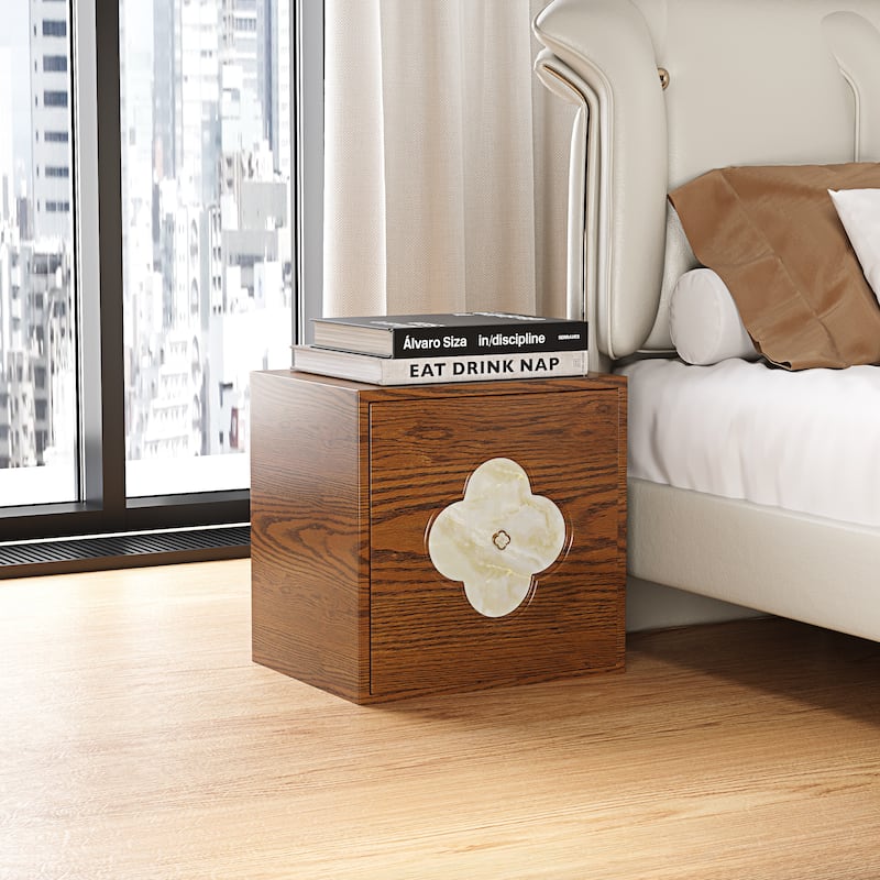 19.6'' W Nightstand With Storage, Bedside Table, Accent Cabinet With Door