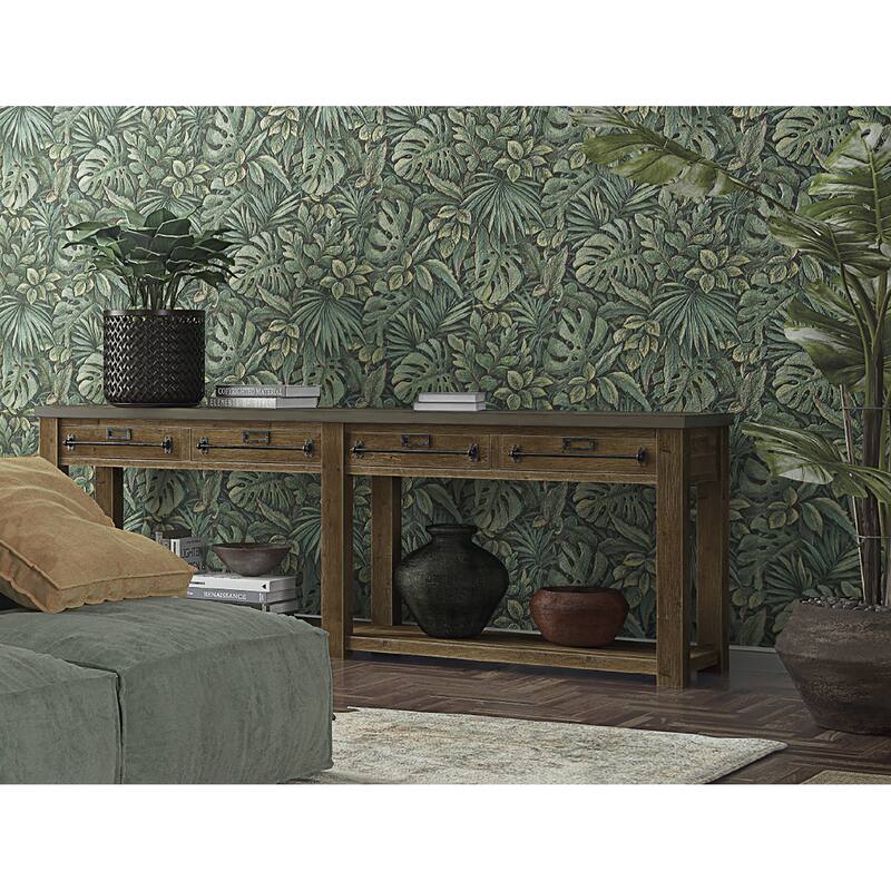 Galerie Wallcoverings Eden Collection Jungle Leaves Vinyl on Non-Woven Matte Wallpaper Roll