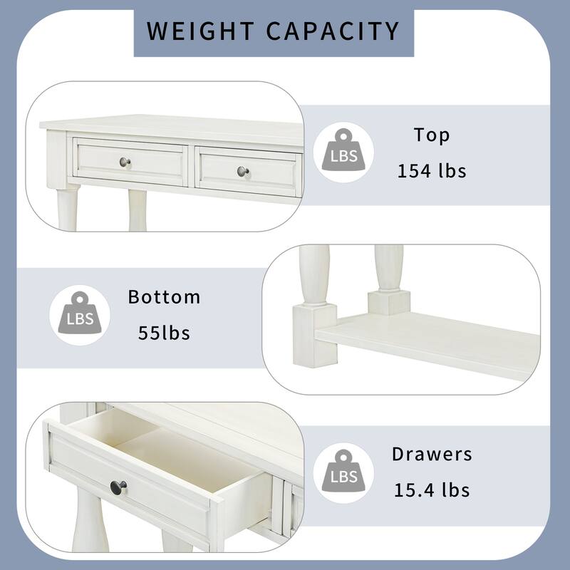 Console Table Long Sofa Table Easy Assembly