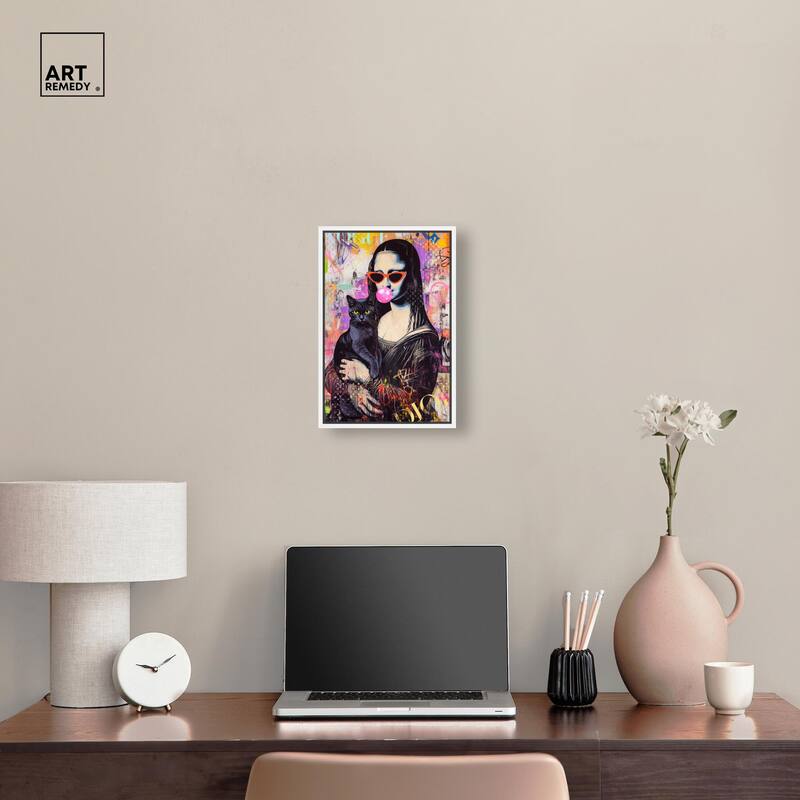 Classical Gal and Her Companion Canvas by Art Remedy