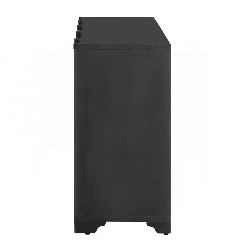 Sophisticated 4-Door Sideboard with Intricate Design