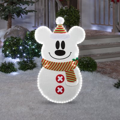 Holiday Flat-Tastics-Mickey Stylized Snowman-45"-Disney