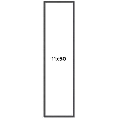 11x50 Frame Brown Solid Wood Picture Frame - Complete Modern Photo