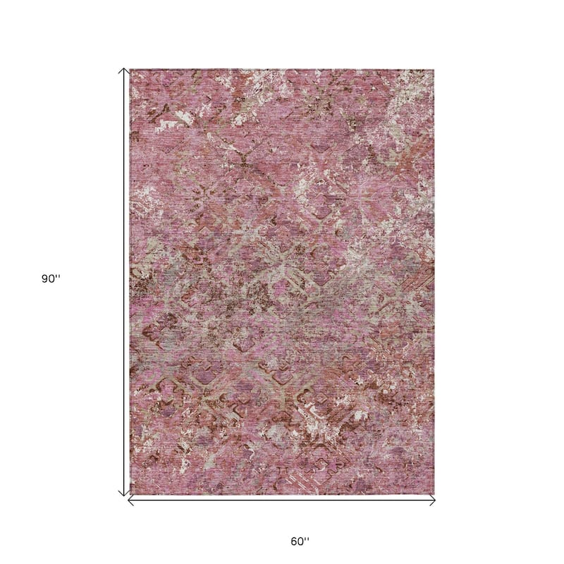 HomeRoots Geometric Transitional Rectangle Outdoor Rug