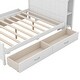 preview thumbnail 9 of 25, Full Size Wooden Platform Bed with Storage Drawers and Shelves
