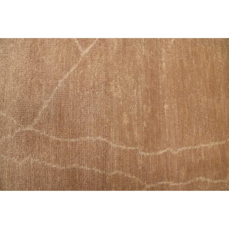 ECARPETGALLERY Hand-knotted Mystique Brown Wool Rug - 3'0 x 9'9