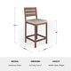 preview thumbnail 7 of 20, Martha Stewart 2PK All-Weather Patio Bar Stools with Seat Cushions - 19.5"W x 22.5"D x 44.5"H