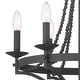 preview thumbnail 11 of 11, Acroma 6 Light 20In Wood Beaded Chandelier-UL Certified - N/A