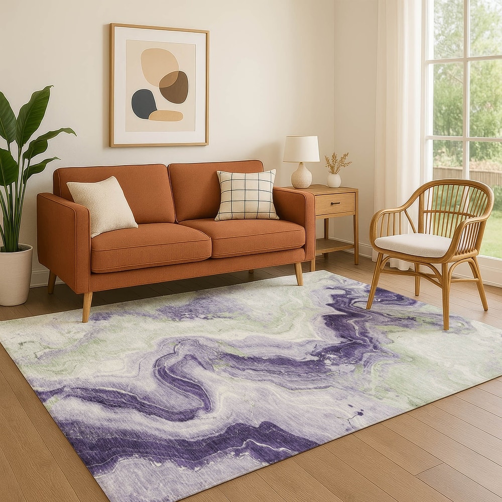 Premium Washable Super Soft Abstract Chic Mayfield Rug