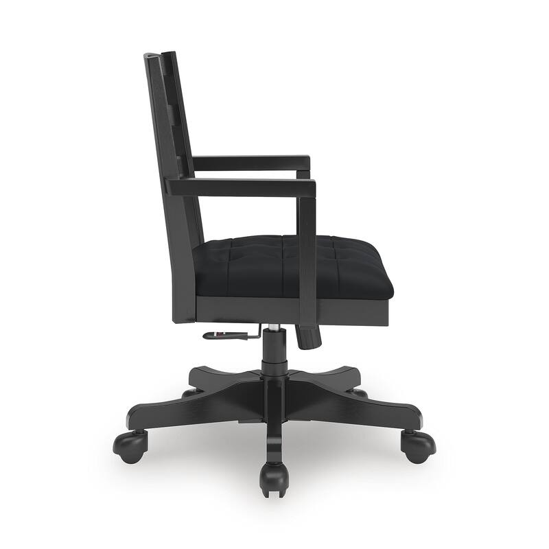 Signature Design by Ashley Wildenauer Black Home Office Desk Chair - 22.25" W x 21.5" D x 36" H