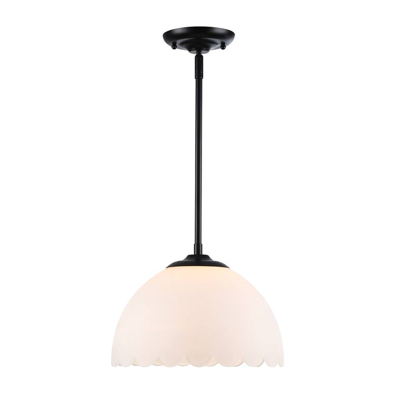 Golden Lighting Dorinda 1-light Pendant in Matte Black - Medium Pendant