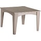 preview thumbnail 6 of 29, Poly Lumber Island Dining Table 44" Square - Weatherwood