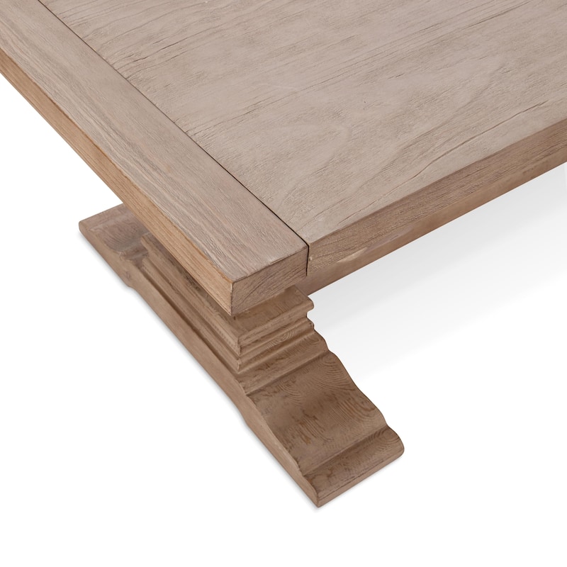 Classic Home Alexander 110" Extendable Reclaimed Pine Dining Table