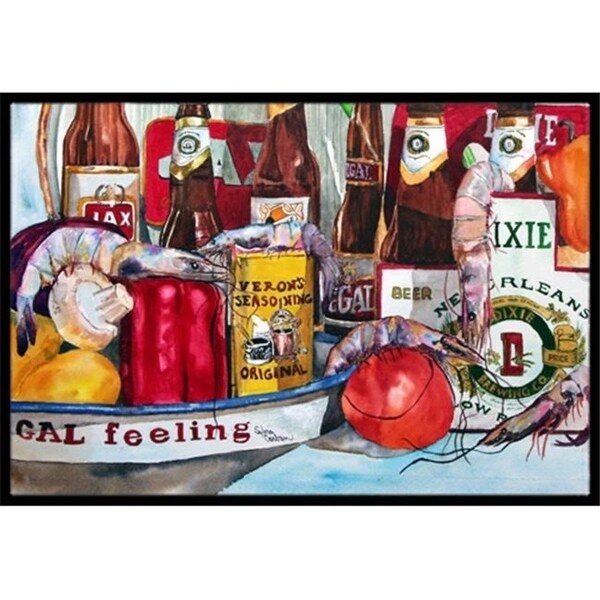 Carolines Treasures 1010JMAT 24 x 36 in. Verons and Orleans Beers Indoor Or Outdoor Mat