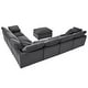 preview thumbnail 31 of 33, Oversized Modular Sectional Sofa with Ottoman,L Shaped Corner Sofa - 130" x 101" x 23.6"