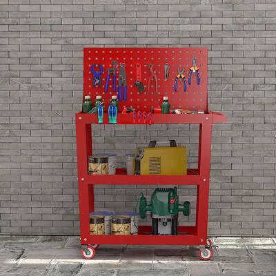 3 Tier Rolling Tool Storage Cart and Tool Organizer