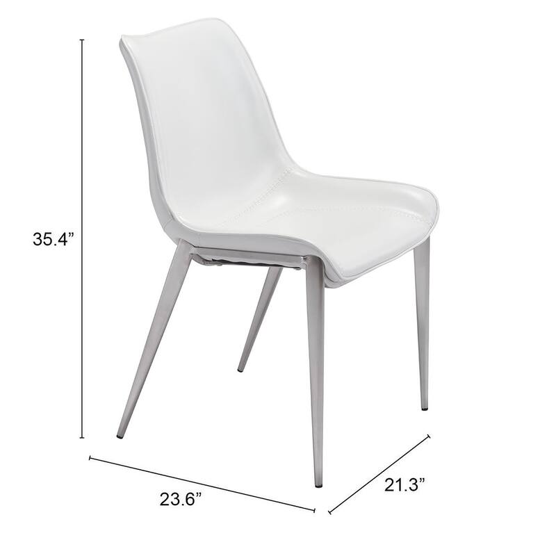 Magnus Dining Chair (Set of 2) - Product (in) : 21.3" W x 23.6" D x 35.4" H
