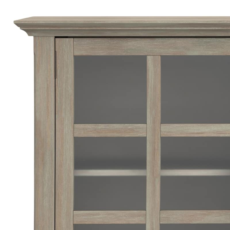 WYNDENHALL Normandy SOLID WOOD 62 inch Wide Transitional Wide Storage Cabinet - 62"w x 18"d x 34" h