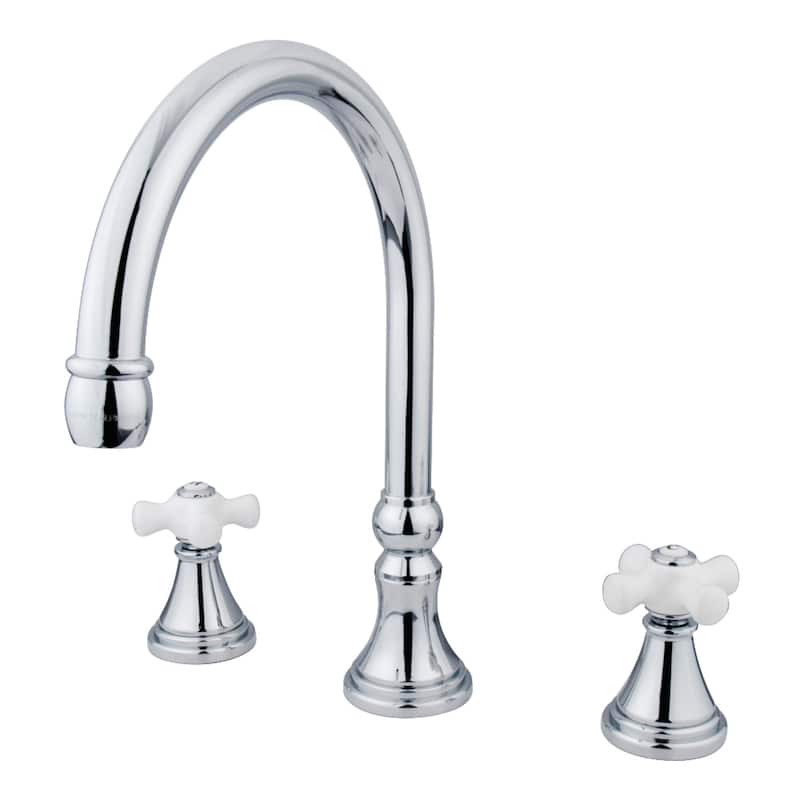 Roman 3-Hole Deck Mount Roman Tub Faucet in Brushed Nickel