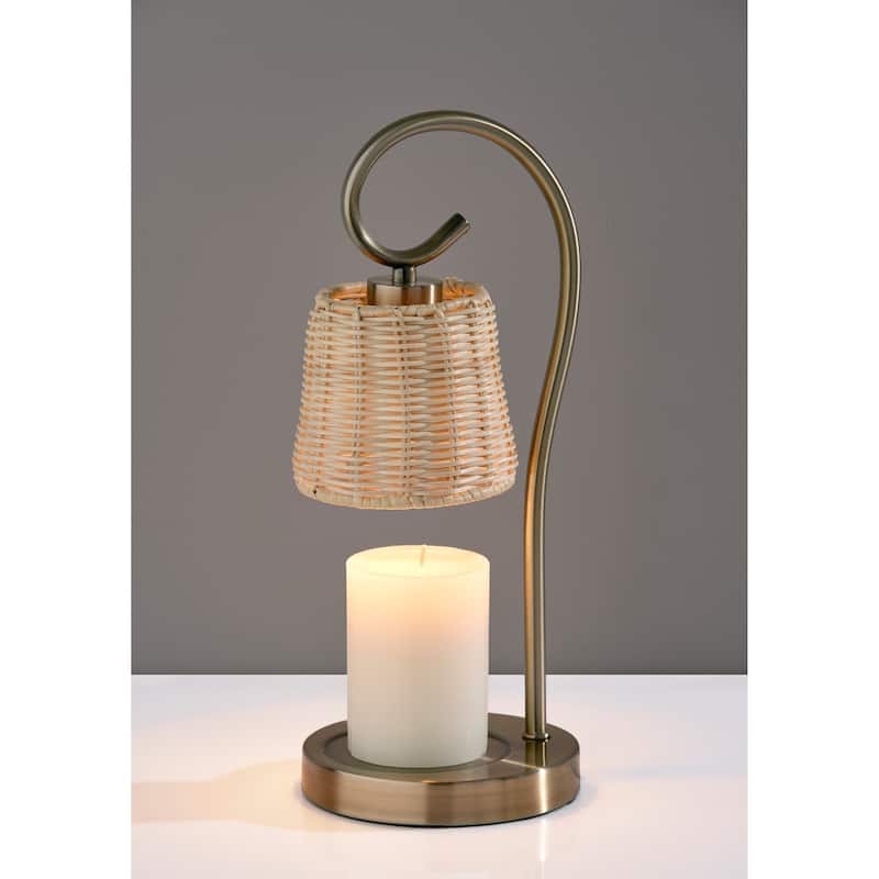 Perry Candlewarmer Lamp with Timer - Dimmable Wax Melt Heater, 3 Lighting Modes & Auto Shutoff