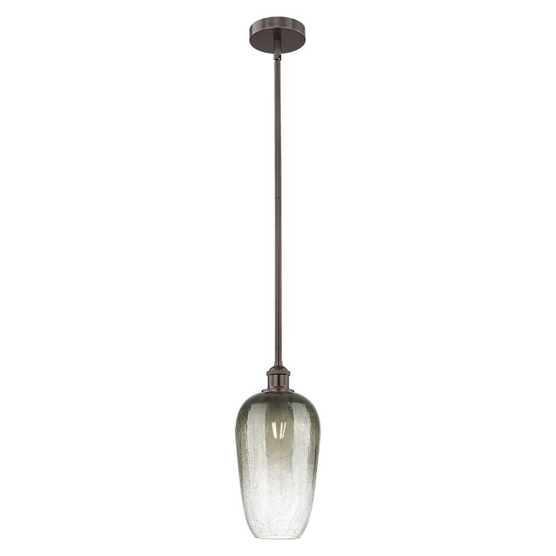 Innovations Lighting Endless Possibilities Edison - Brookhaven Flute - 1 Light 7" Stem Hung Mini Pendant - Slate/Oil Rubbed Bronze