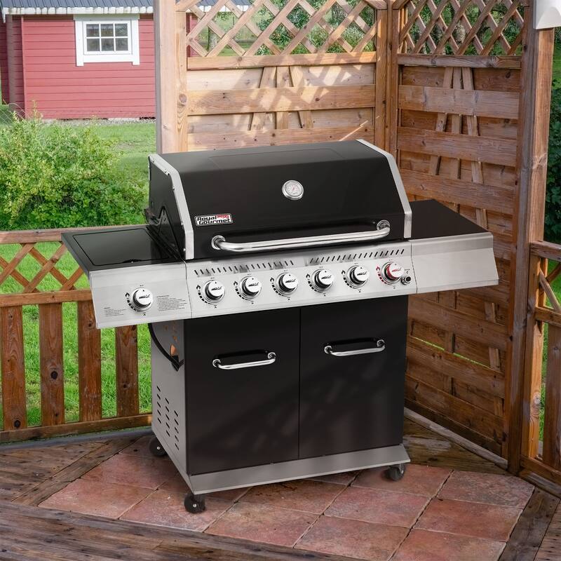 Royal Gourmet GA6402H Deluxe 6-Burner Gas Grill, Black