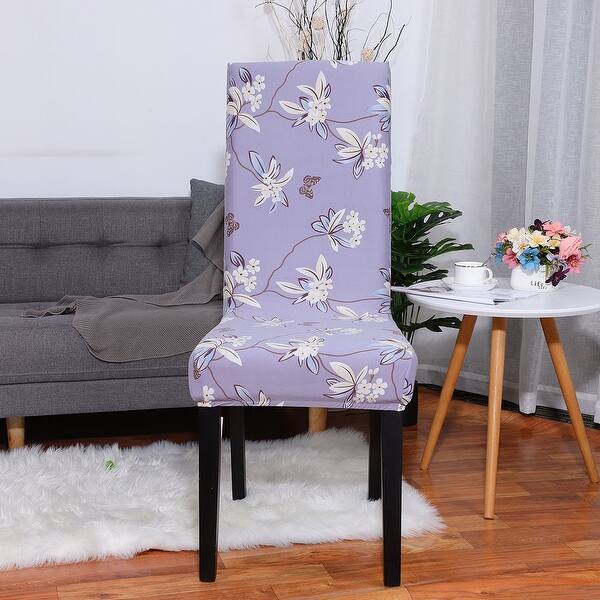 Shop Floral Print Spandex Chair Covers Fit Home Dining Room Seat