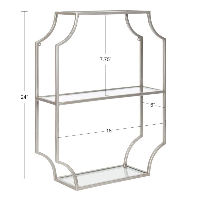 Kate and Laurel Ciel Metal Wall Shelf