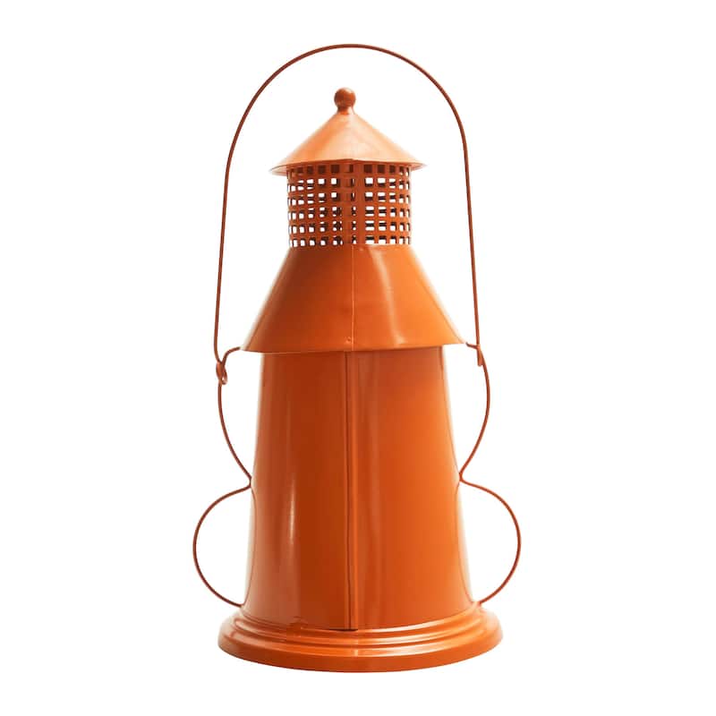 Tealight Holder Halloween Lantern Orange 12x8x6 - N/A
