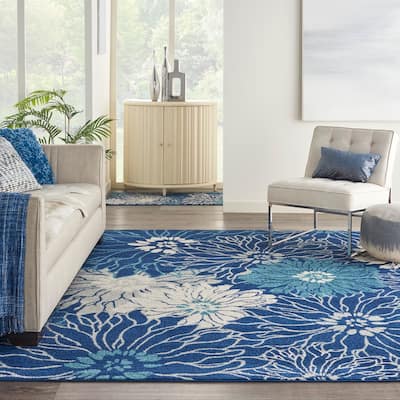 Nourison Passion Abstract Modern Floral Area Rug