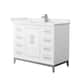 Option White / White Cultured Marble Top / Brushed Nickel