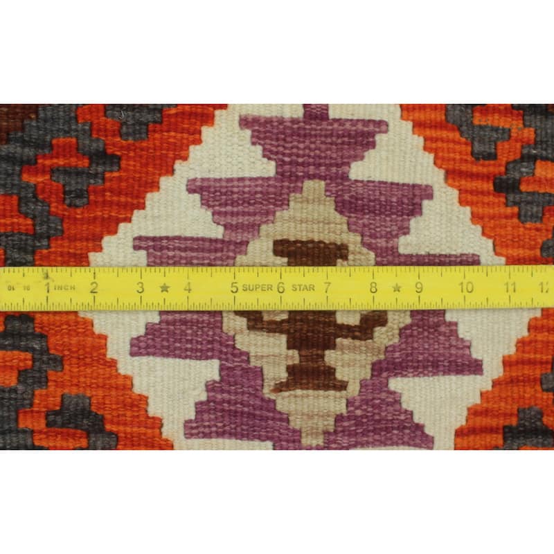 Hand-Woven Sangat Kenner Lt. Brown/Rust Rug - 3'4" x 5'4"