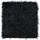 preview thumbnail 30 of 90, SAFAVIEH Handmade Leather Shag Alois Modern Rug 5' Square - Black - Square