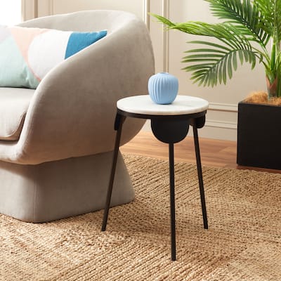 SAFAVIEH Cordie Round Accent Table - 12" W x 12" D x 19" H - 12Wx12Dx19H