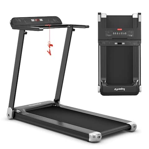 Gymax Electric Folding Treadmill Portable Cardio Running Machine with App Control