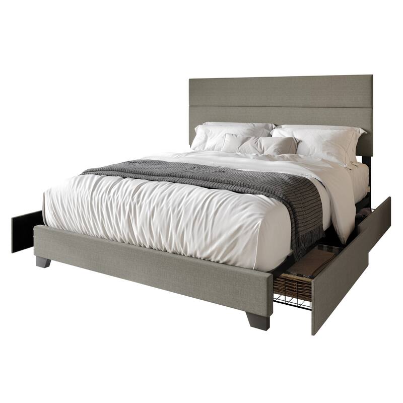 Clayfell Clayfell Kapaa Upholstered Storage Platform Bed